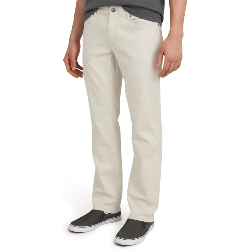 imageQuiksilver Mens 5 Pocket Straight Fit Stretch Waist Casual Chino PantsSilver Birch