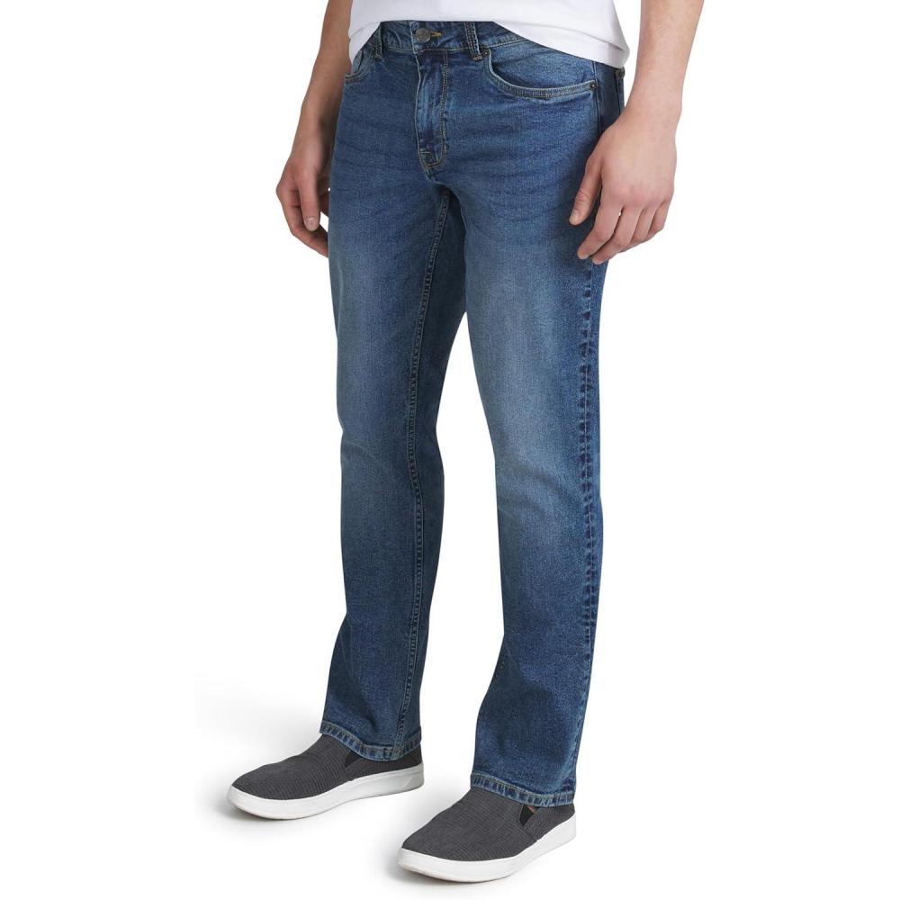 imageQuiksilver Mens 5 Pocket Straight Fit Stretch Waist Denim JeansCapri Breeze