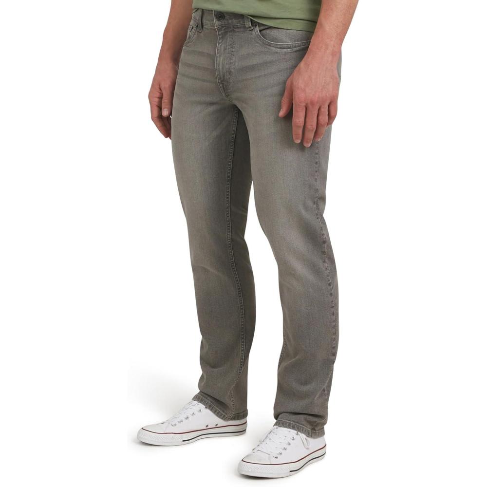 imageQuiksilver Mens 5 Pocket Straight Fit Stretch Waist Denim JeansGrey Dawn