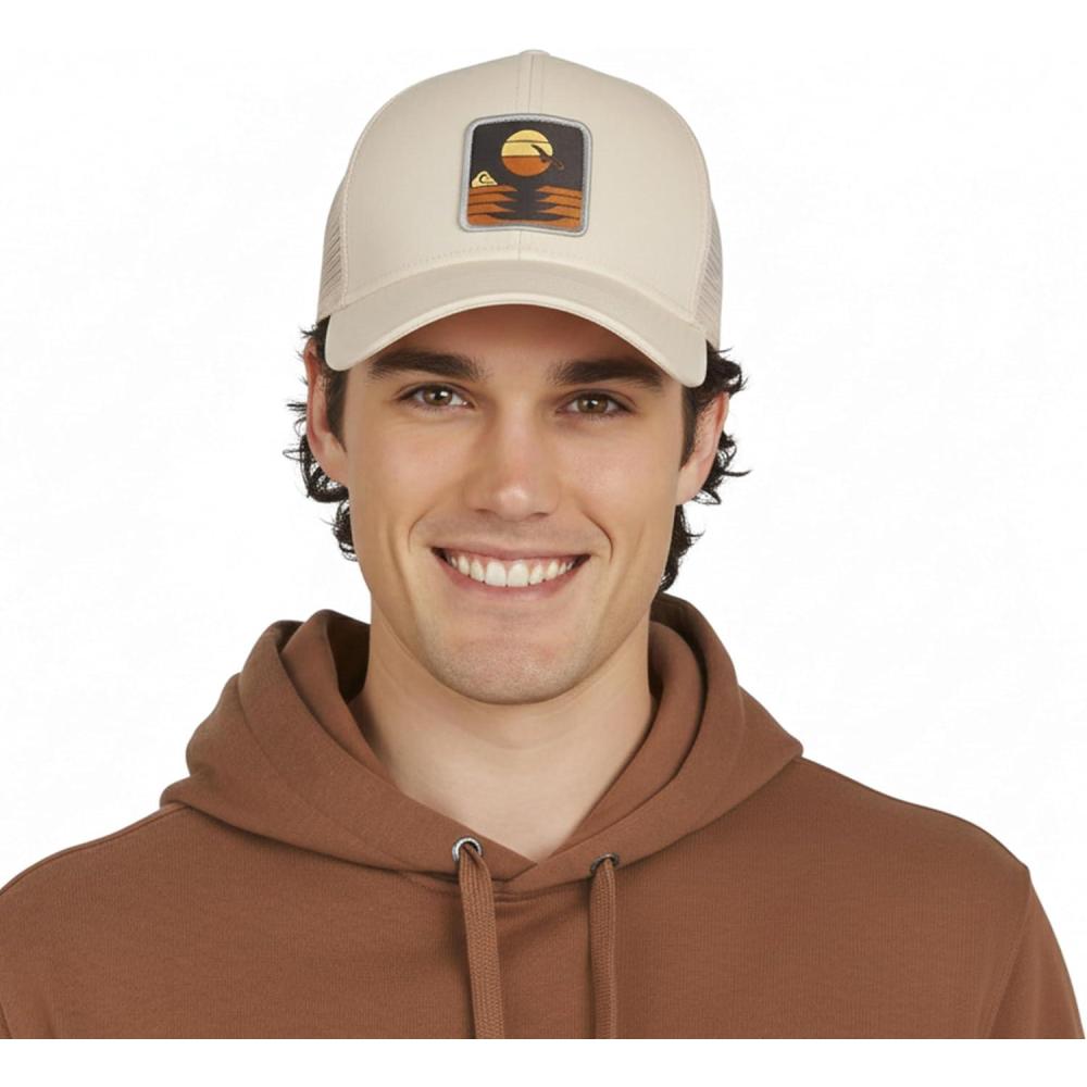 imageQuiksilver Mens Premium Cotton Adjustable Snap Back Logo Baseball CapFog