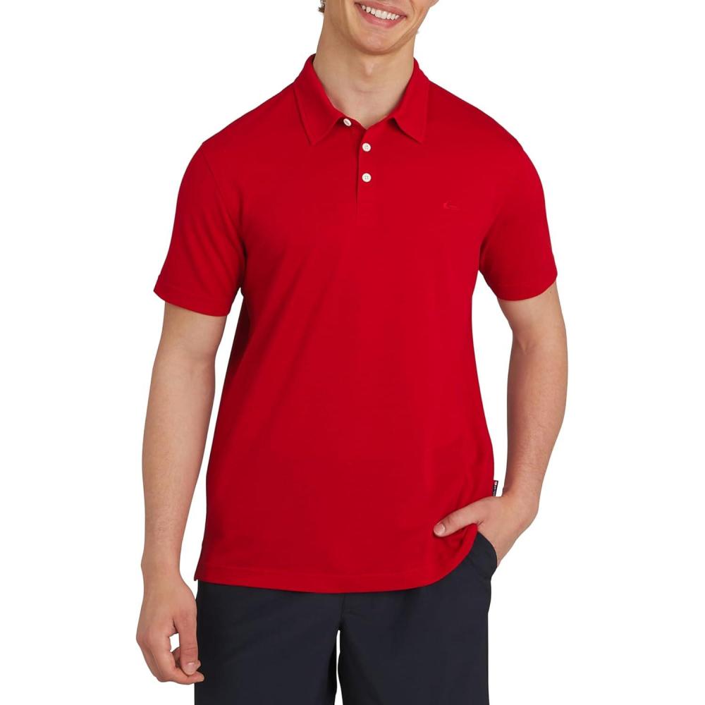 imageQuiksilver Mens Regular Fit Premium Soft Short Sleeve Oxford Polo ShirtSalsa