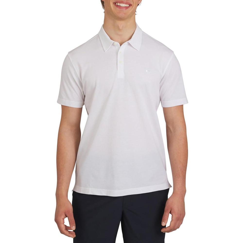 imageQuiksilver Mens Regular Fit Premium Soft Short Sleeve Oxford Polo ShirtWhite