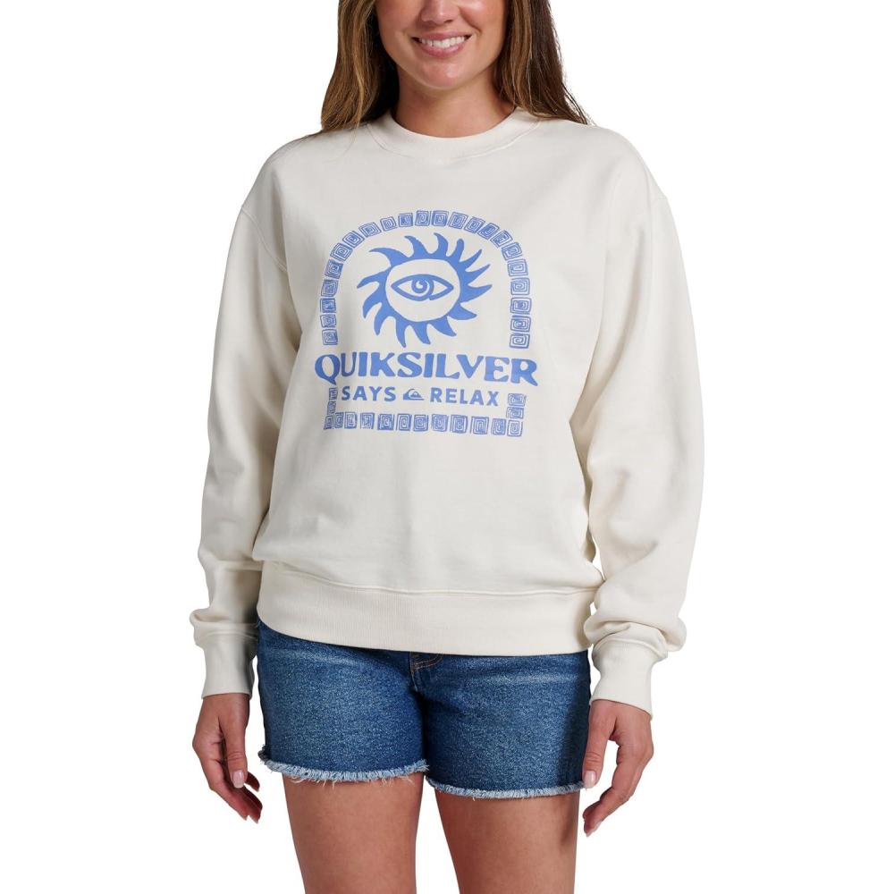 imageQuiksilver Womens Relax Crewneck SweatshirtWhite