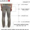 Quiksilver Men’s 5 Pocket Straight Fit Stretch Waist Denim Jeans(Grey Dawn)