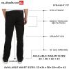 Quiksilver Men’s 5 Pocket Straight Fit Stretch Waist Denim Jeans(Jet Black)