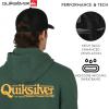 Quiksilver Men’s Premium Cotton Adjustable Snap Back Logo Baseball Cap(Black)