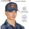 Quiksilver Men’s Premium Cotton Adjustable Snap Back Logo Baseball Cap(Blue Shadow)