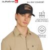 Quiksilver Men’s Premium Cotton Adjustable Snap Back Logo Baseball Cap(Charcoal)
