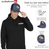 Quiksilver Men’s Premium Cotton Adjustable Snap Back Logo Baseball Cap(Flint Stone)