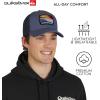 Quiksilver Men’s Premium Cotton Adjustable Snap Back Logo Baseball Cap(Flint Stone)