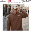 Quiksilver Men’s Premium Cotton Adjustable Snap Back Logo Baseball Cap(Fog)