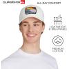 Quiksilver Men’s Premium Cotton Adjustable Snap Back Logo Baseball Cap(Snow White)