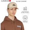 Quiksilver Men’s Premium Cotton Adjustable Snap Back Logo Baseball Cap(Taupe)