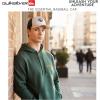 Quiksilver Men’s Premium Cotton Adjustable Snap Back Logo Baseball Cap(White)
