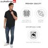 Quiksilver Men’s Regular Fit Premium Soft Cotton Short Sleeve Button Down Woven Shirt(Black)