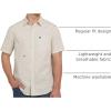 Quiksilver Men’s Regular Fit Premium Soft Cotton Short Sleeve Button Down Woven Shirt(Silver Birch)