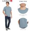 Quiksilver Men’s Soft Cotton Premium Tee Short Sleeve T-Shirt(Blue Shadow)