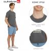 Quiksilver Men’s Soft Cotton Premium Tee Short Sleeve T-Shirt(Iron)