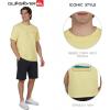 Quiksilver Men’s Soft Cotton Premium Tee Short Sleeve T-Shirt(Pale Yellow)
