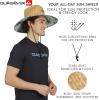 Quiksilver Men’s Wide Brim Outdoor Lifeguard Straw Sun Hat(Aqua)