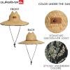 Quiksilver Men’s Wide Brim Outdoor Lifeguard Straw Sun Hat(Army)