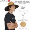 Quiksilver Men’s Wide Brim Outdoor Lifeguard Straw Sun Hat(Black)