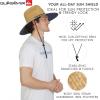 Quiksilver Men’s Wide Brim Outdoor Lifeguard Straw Sun Hat(Monaco Blue)