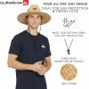 Quiksilver Men’s Wide Brim Outdoor Lifeguard Straw Sun Hat(Natural)