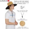 Quiksilver Men’s Wide Brim Outdoor Lifeguard Straw Sun Hat(Navy)