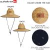 Quiksilver Men’s Wide Brim Outdoor Lifeguard Straw Sun Hat(Navy)