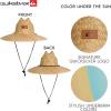 Quiksilver Men’s Wide Brim Outdoor Lifeguard Straw Sun Hat(Papaya)