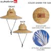 Quiksilver Men’s Wide Brim Outdoor Lifeguard Straw Sun Hat(Royal Blue)