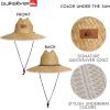 Quiksilver Men’s Wide Brim Outdoor Lifeguard Straw Sun Hat(Twill)