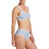 Quiksilver Women’s Cali Striped Crop Swim Top(Sky Blue)