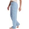 Quiksilver Women’s Lizzie Yarn Dyed Stripe Cargo Pant(Feeling Blue)