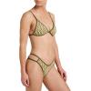 Quiksilver Women’s Lowers Tile Triangle Bikini Top(Olive)