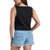 Quiksilver Women’s Nomad Cropped Relaxed Fit Tank Top(Black)