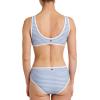 Quiksilver Women’s Parker Striped Swim Bottom(Sky Blue)