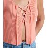 Quiksilver Women’s Sandbar Sleeveless Lace Up Sweater(Desert Flower)