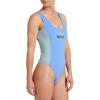 Quiksilver Women’s Stoked Logo Color Block One Piece Swimsuit(Ultramarine)