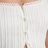 Quiksilver Womens Women’s Maci Solid Textured Cropped Tank Top(White)