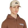 Quiksilver Men’s Premium Cotton Adjustable Snap Back Logo Baseball Cap(Taupe)