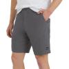 Quiksilver Mens Regular Fit Fixed Waist Water Friendly Active Hybrid Shorts(Striped Design – Iron)