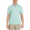 Quiksilver Men’s Regular Fit Premium Soft Short Sleeve Oxford Polo Shirt(Beach Glass)