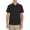 Quiksilver Men’s Regular Fit Premium Soft Short Sleeve Oxford Polo Shirt(Black)