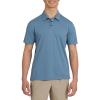 Quiksilver Men’s Regular Fit Premium Soft Short Sleeve Oxford Polo Shirt(Blue Shadow)