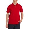 Quiksilver Men’s Regular Fit Premium Soft Short Sleeve Oxford Polo Shirt(Salsa)