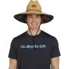 Quiksilver Men’s Wide Brim Outdoor Lifeguard Straw Sun Hat(Black)