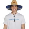 Quiksilver Men’s Wide Brim Outdoor Lifeguard Straw Sun Hat(Monaco Blue)