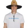 Quiksilver Men’s Wide Brim Outdoor Lifeguard Straw Sun Hat(Navy)